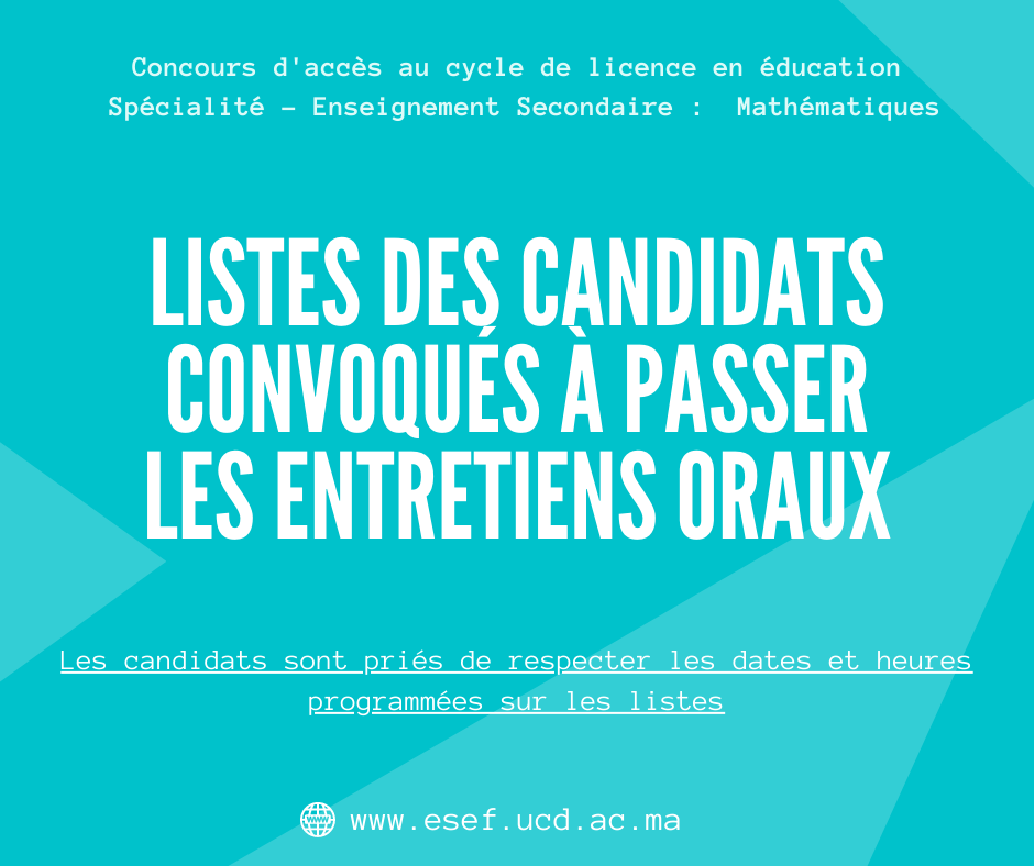 Enseignement Secondaire : Mathématiques Par Commission