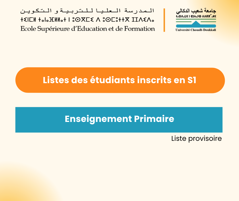 Liste des candidats convoqués pour l’écrit (Session du 15/11/2024)