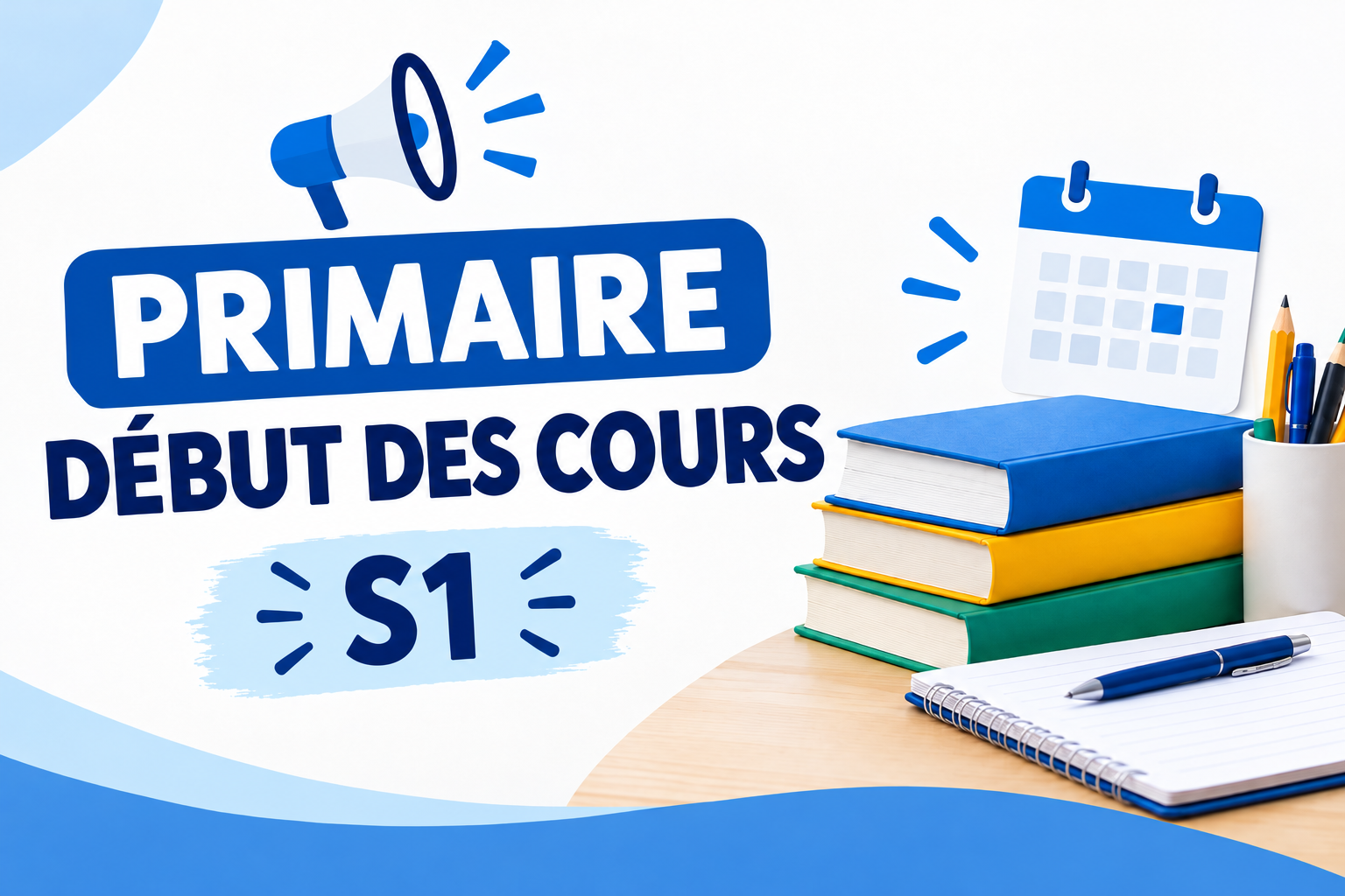 Avis aux étudiants – Primaire : Début des cours du Semestre 1